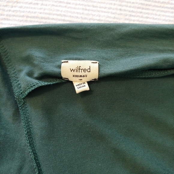 Aritzia Wilfred XXS Open Back Tunic Teal Green - Picture 6 of 11